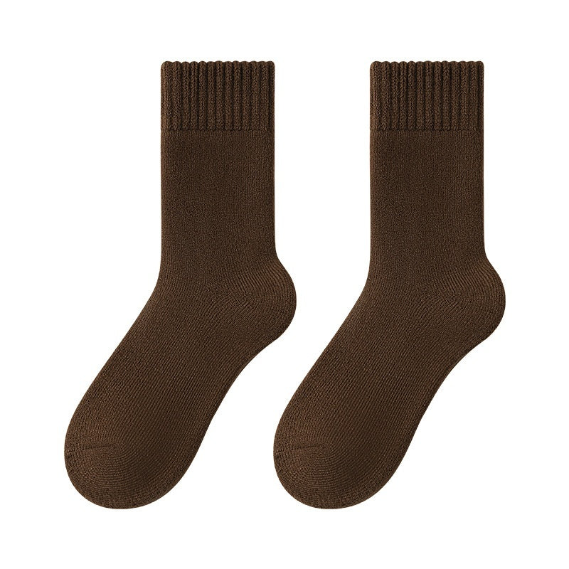 Men's Winter Fleece-lined Thick Warm Cashmere Socks