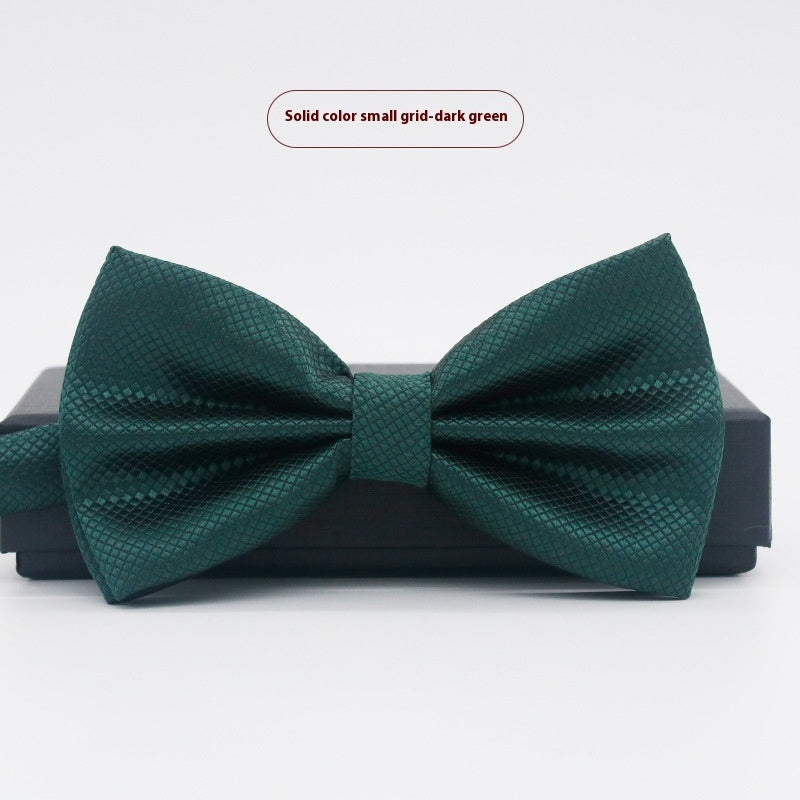 Men's Solid Color Formal Wear Wedding Business Casual Groom Groomsman Bow Tie