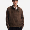New Short Jacket Men's Couple Suede Coat