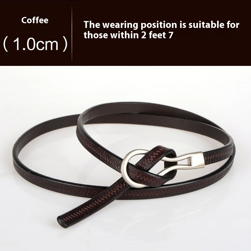 Cowhide Belt Women's Belt Fashion