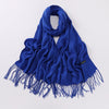 Autumn And Winter Cashmere-like Solid Color Long Scarf
