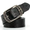 Retro Pin Buckle Printed Belt Fashion Casual Decorative Jeans Pant Belt