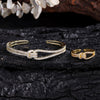 Zircon Opening Bracelet Female Two-piece Set