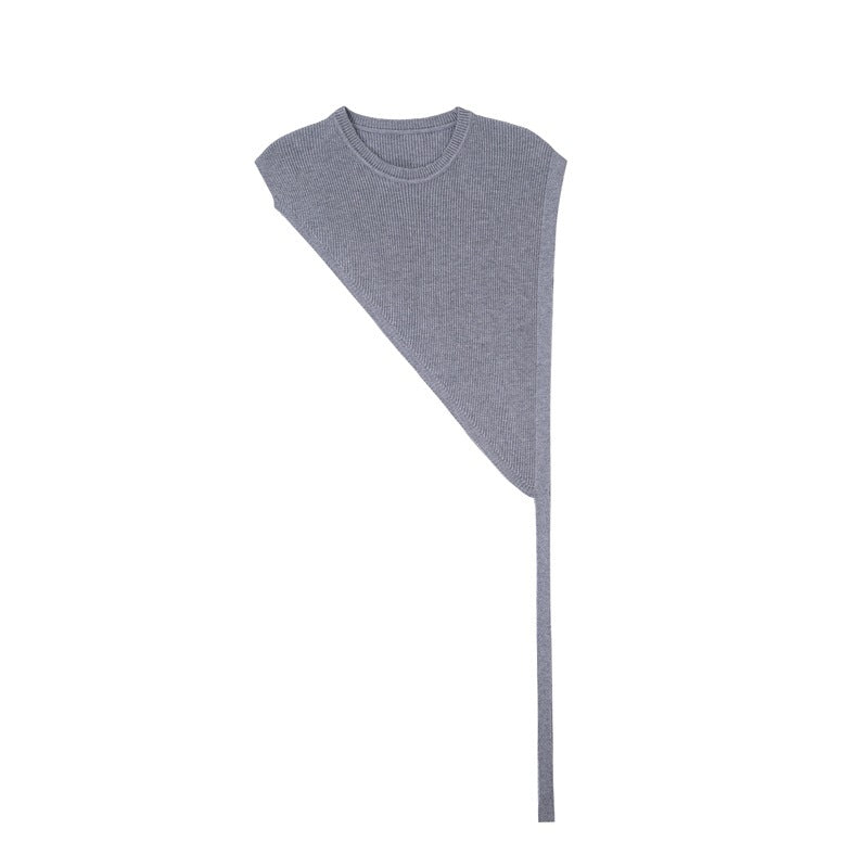 Thin Outer Match Shirt Short Sleeve Triangle Knitted Shawl