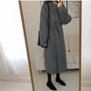 Loose Temperament Minimalist Lace-up Thick Wool Commuter's All-matching Coat