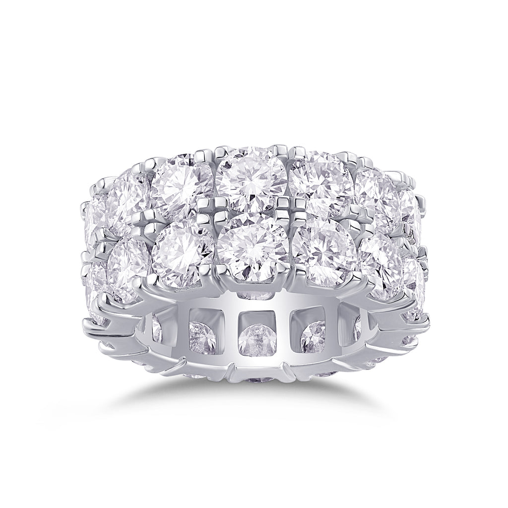 Shining Fashion - A Wedding Ring Set With Top-quality Moissanite S925 Silver And Platinum-plated Diamond. The Ring Can Be Inspected With A Diamond Pen