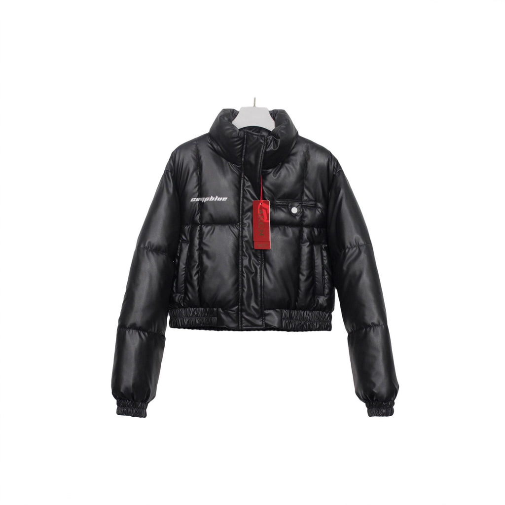 Female Big Fur Collar Puffer Jacket Coat