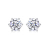 Quiet Moments - Earrings Set With Top-quality Moissanite S925 Silver And Platinum-plated Stud Earrings, A Fashionable And Trendy Accessory, Can Be Tested With A Diamond Pen