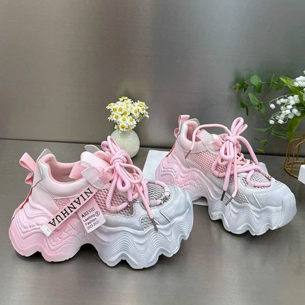 Women's Thick-soled Mesh Breathable Casual Sneaker