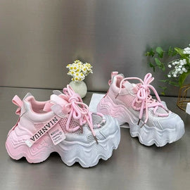 Women's Thick-soled Mesh Breathable Casual Sneaker
