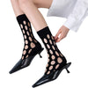 Thin Women's Hollow Hole Mid Tube Socks