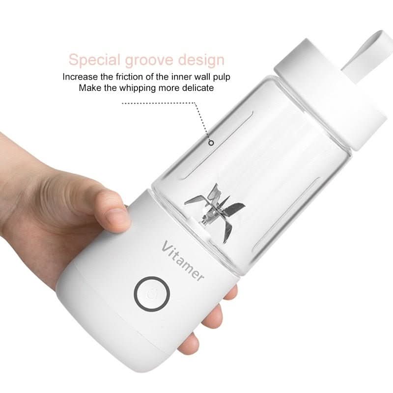 350ml Portable Blender Juicer Electric USB Rechargeable Mixer Smoothie Slushy Cup Juice Blender Bottle USB Charging Kitchen Gadgets - Eshtree