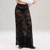 Slim-fit Sheath Street Fashion High Waist Lace Skirt