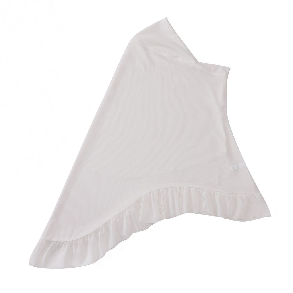 Ruffled Three-dimensional Soft Brim Voile Pullover Scarf