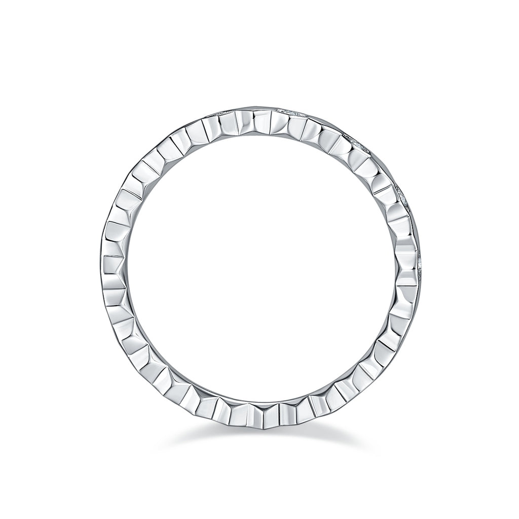 Bee Dance Of Light And Shadow - A Wedding Ring Set With Top-quality Moissanite S925 Silver And Platinum-plated Diamond. The Ring Can Be Inspected With A Diamond Pen