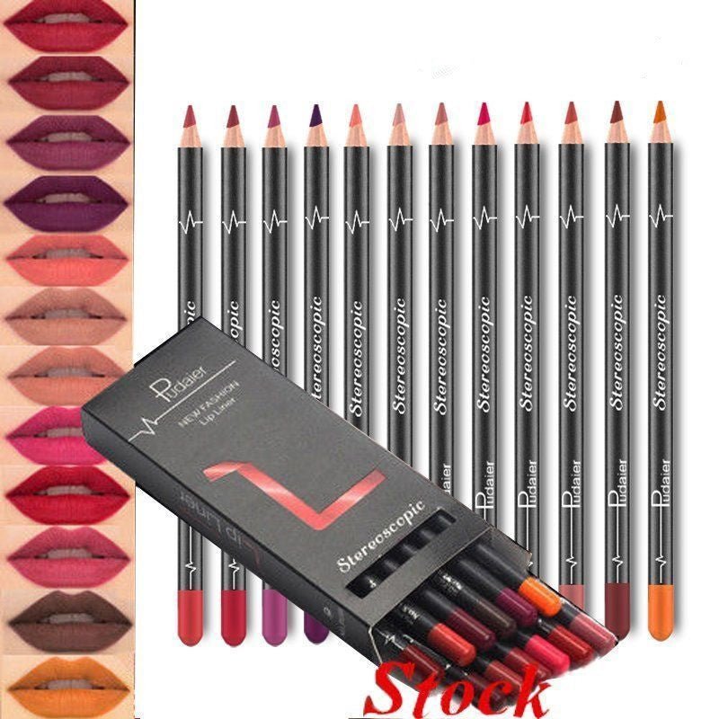 36 Color Lip Liner Waterproof Non - smudge Nude Color - Eshtree