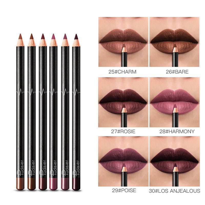 36 Color Lip Liner Waterproof Non - smudge Nude Color - Eshtree