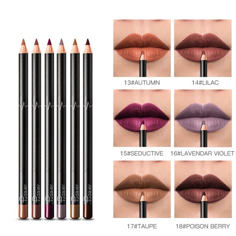36 Color Lip Liner Waterproof Non - smudge Nude Color - Eshtree