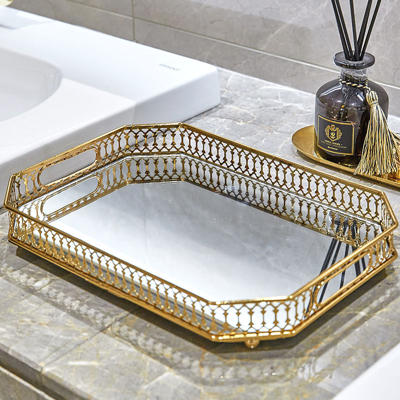 Metal mirror tray
