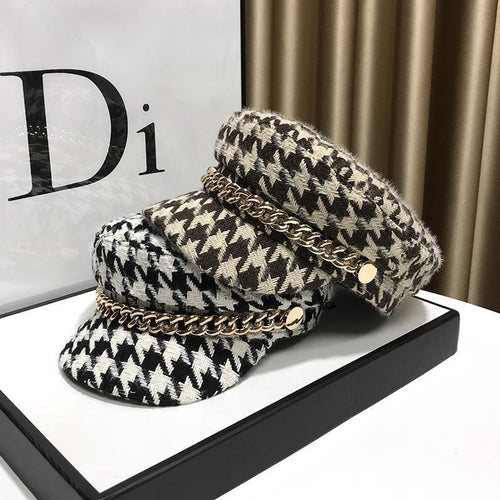 British Style Octagonal Cap Women's Hat