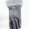 Women's Suede Thermal Gloves Korean Style Windproof