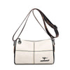 Casual Stitched Genuine Leather Women's Shoulder Bag
