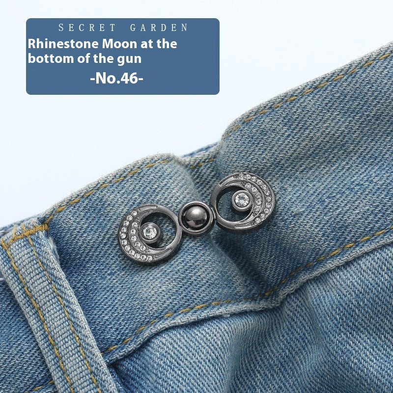 Waist Button Metal Buckle Nail-free Snap Fastener