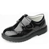 Boys Leather Shoes Student Campus Black British Style