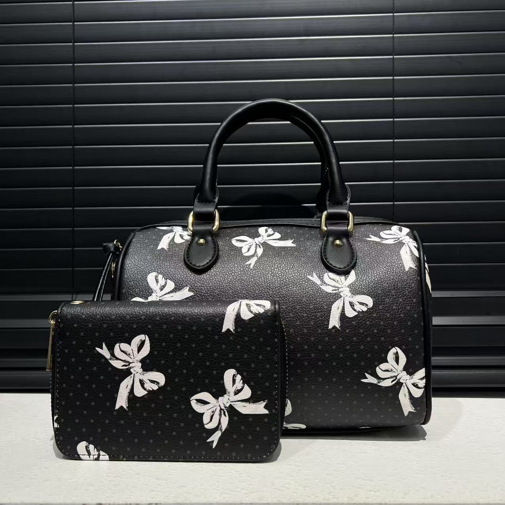 Women's Soft Leather Handbag Cute Patchwork Easy Matching