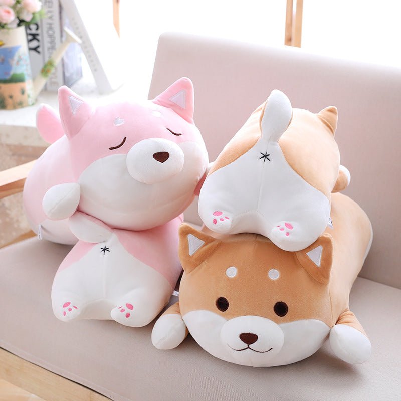 36cm 55cm Cute Fat Shiba Inu Dog Plush Toy Stuffed Soft Kawaii Animal Cartoon Pillow Lovely Gift For Kids Baby Children Gifts - Eshtree