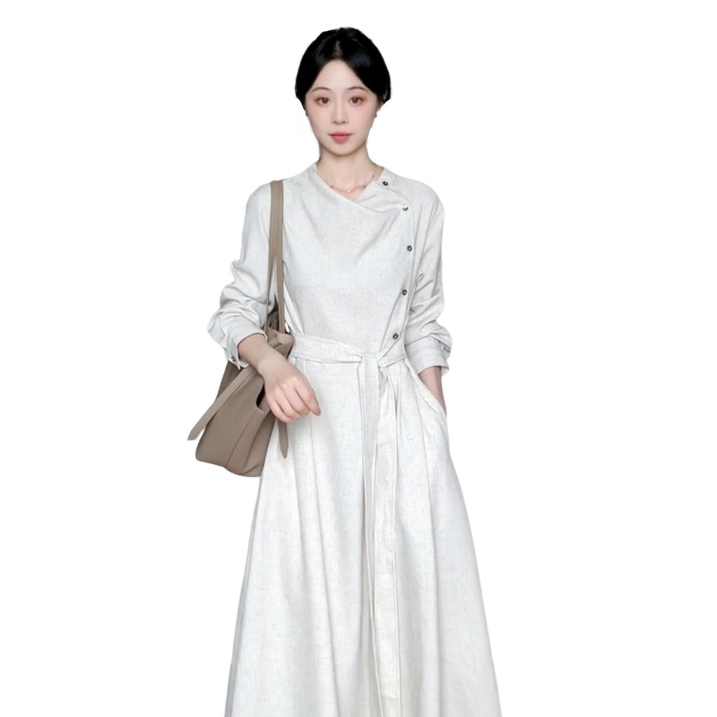 Premium Strapped Long Sleeve Dress For Women