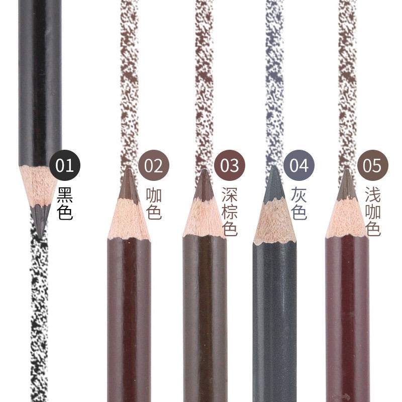 Yalaiyi Eyebrow Pencil Leopard Print Eyebrow Pencil Kuaishou And Douyin Live Broadcast Hot Selling Waterproof Distinct Look Wild Eyebrow Pencil
