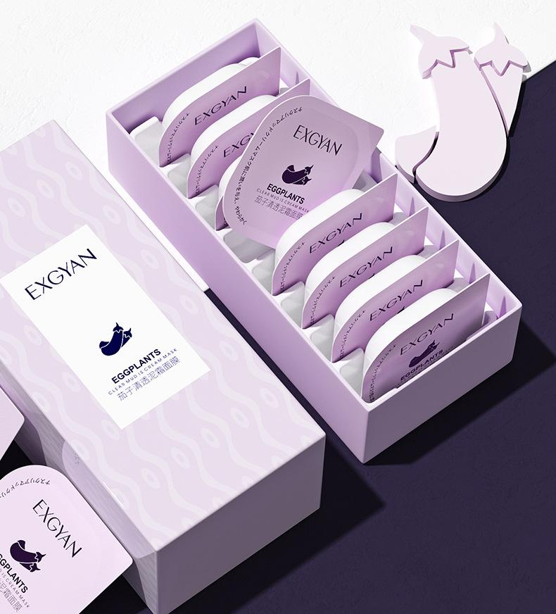 Eggplant Mask Clear Mud Cream Moisturizing Smear Mask