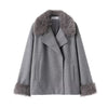 Women's Mid-length Hooded And Belted Wool Cape Coat