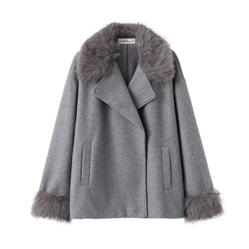 Women's Mid-length Hooded And Belted Wool Cape Coat