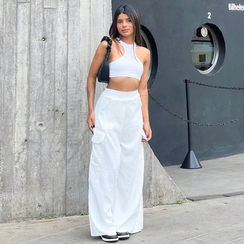 Versatile Casual Spicy Girl Straight Leg Pants For Women