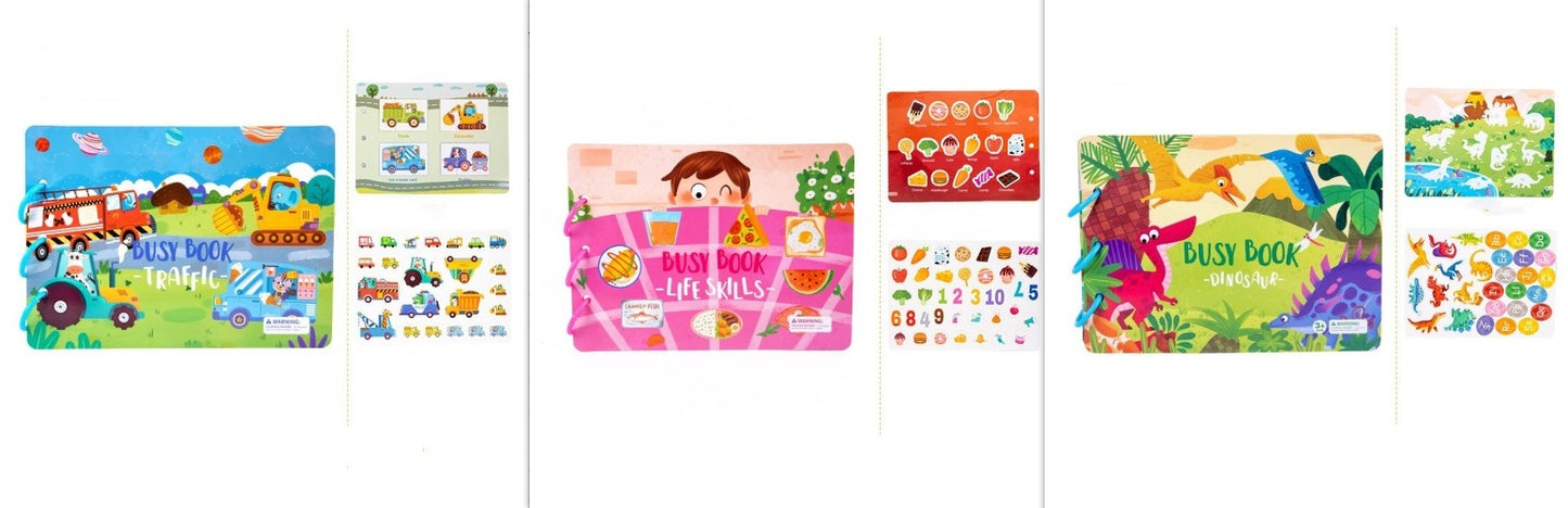 Children's Busy Book Educational Toys Repeated Paste
