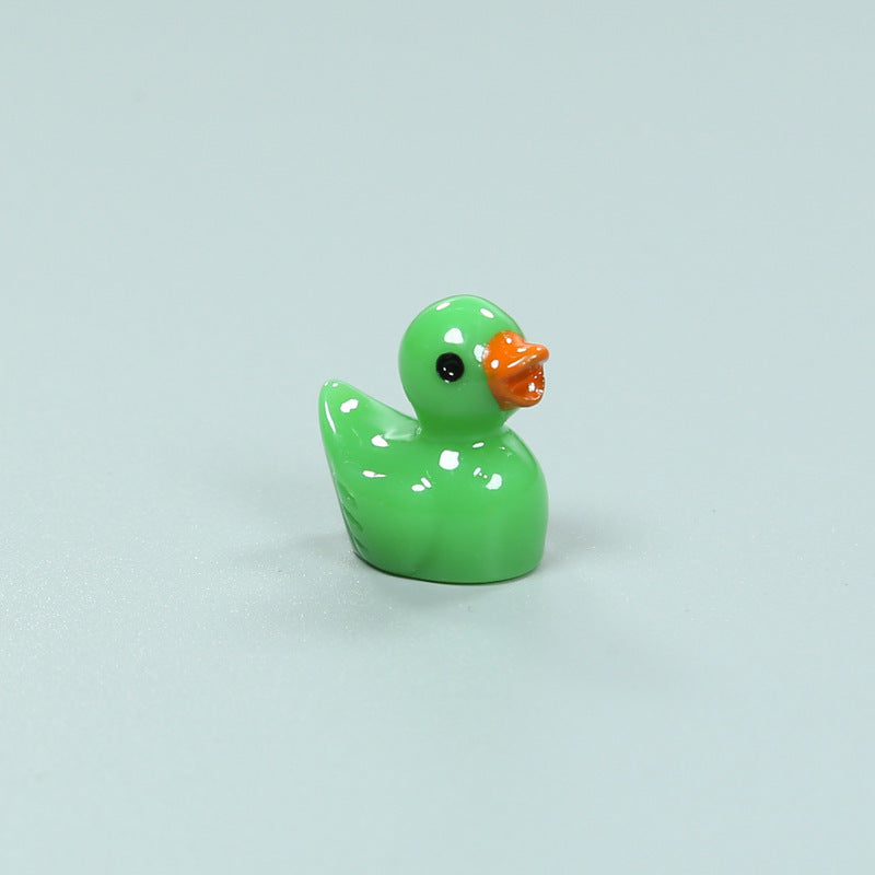 Resin Shrink Mini Little Duck Pendant