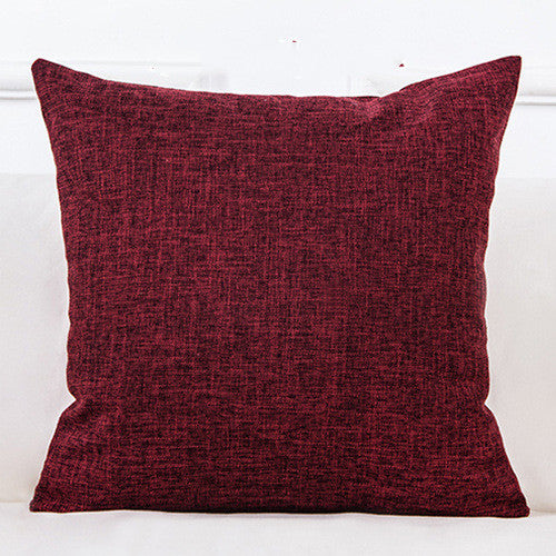 Solid color sofa pillowcase