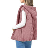 Fashion New Ladies Hooded Cotton-padded Waistcoat
