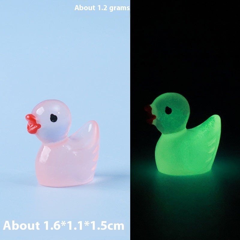 Resin Shrink Mini Little Duck Pendant