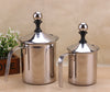 Stainless steel bubbler manual double layer milk whisk milk bubbler coffee foam pot