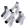 Spun Glass Crystal Tube Socks Women's Summer Thin Black Polka Dot Breathable Mesh