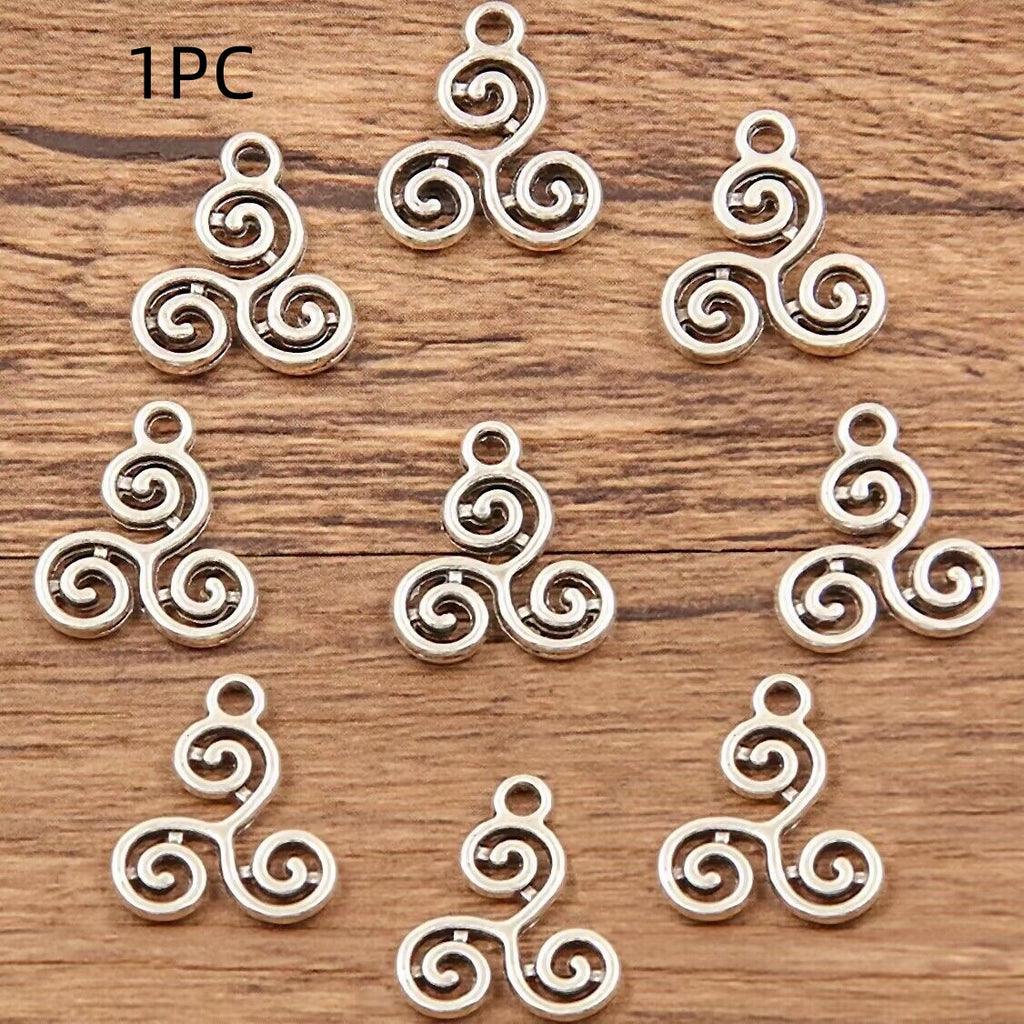 Double-sided Hollow Circle Pendant Alloy Ornament Small Accessories