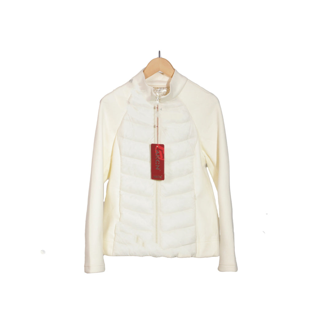 Plus Size Open Button Lightweight Down Coat