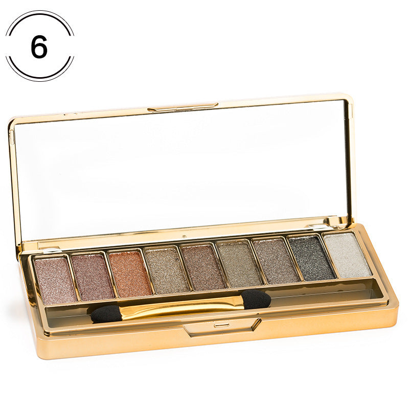 Fashion eyeshadow palette 9 colors matte eyeshadow palette glitter eye shadow makeup nude makeup set