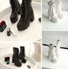 Women's Chunky Heel PU Martin Boots