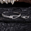 Zircon Opening Bracelet Female Two-piece Set