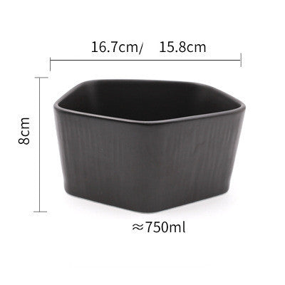 Nordic Creative Ceramic Western Food Plate With Wooden Handle