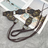 Vintage Flying Ring Design Lace-up Belt